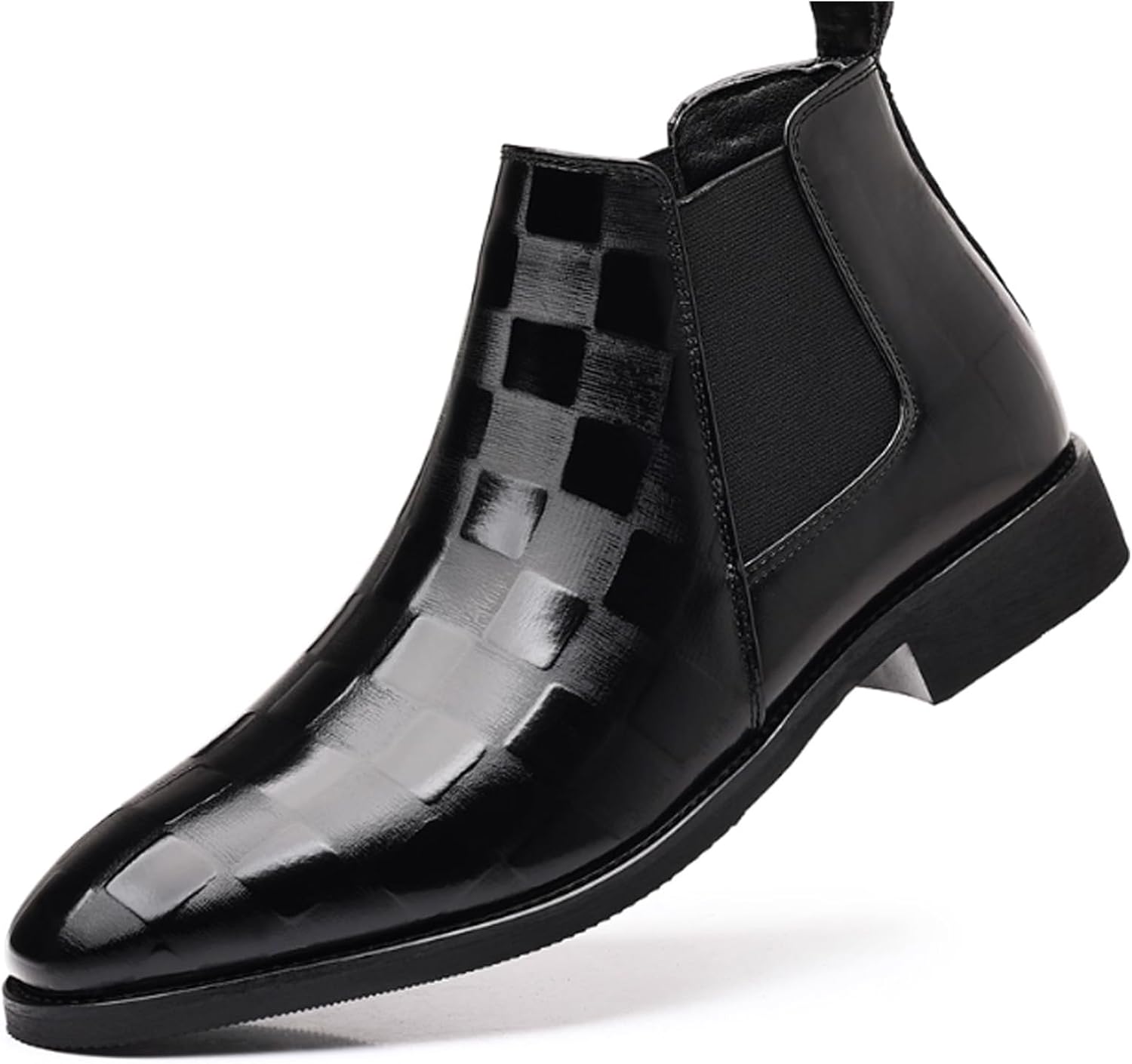 Men's Chelsea Boots - Comfortable Elastic Band