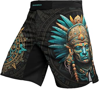 Aztec MMA Shorts Men BJJ Jiu Jitsu Muay Thai Boxing Trunks Grappling Fightwear