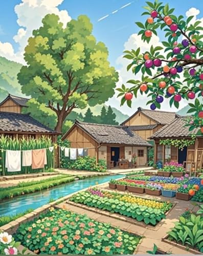 Xfendoudou 11Ct Cross Stitch Kits For Adults Beginners Beautiful Scenery Of The Manor Diy Cross Stitch Stitching Kit For Home Decor Cross Stitch Patterns 16X20inch