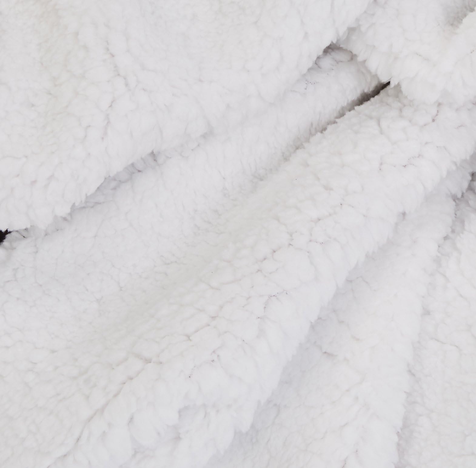 Amazon Basics Kuscheldecke Micromink-Sherpa-Überwurf, 220 x 240 cm, Taupe | nicht beheizt, Decke