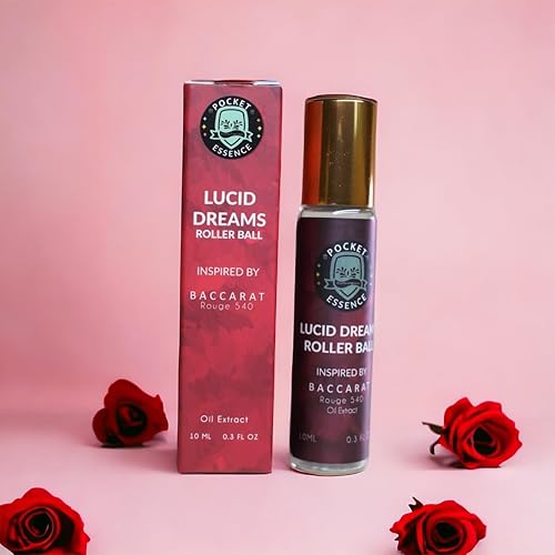Miniatura 2 de Inspirado en Baccarat Rouge 540  Roller Ball  Unisex  Hombre y Mujer  Extracto de aceite  Lucid Dream por Pocket Essence
