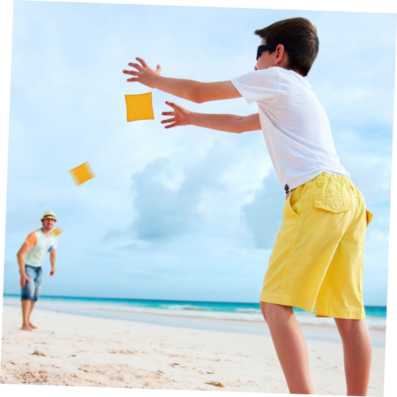 Garneck 20pcs Bean Bags Tossing Bean Bag Game for Boys and Girls Adults Outdoor Indoor Toss Toy Field Day Games