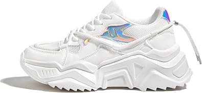 LUCKY STEP Womens Platform Fashion Chunky Dad Sneakers