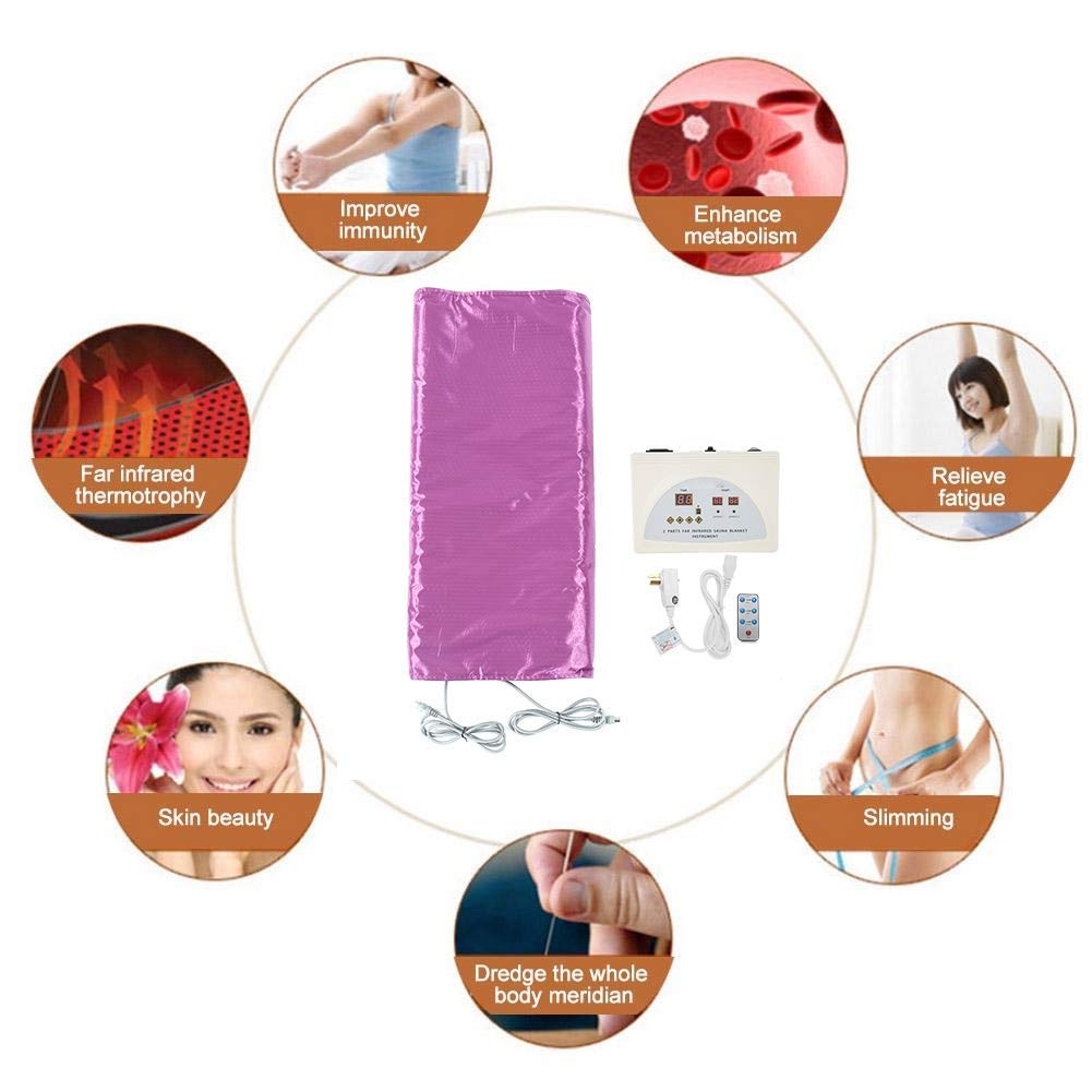 Massaggiatore Dimagrante Macchina, Coperta Sauna 220V, Coperta Sauna A Infrarossi Coperta Riscaldamento Sauna Coperta Trattamento Forma Corpo Macchina Il Fitness Dimagrante