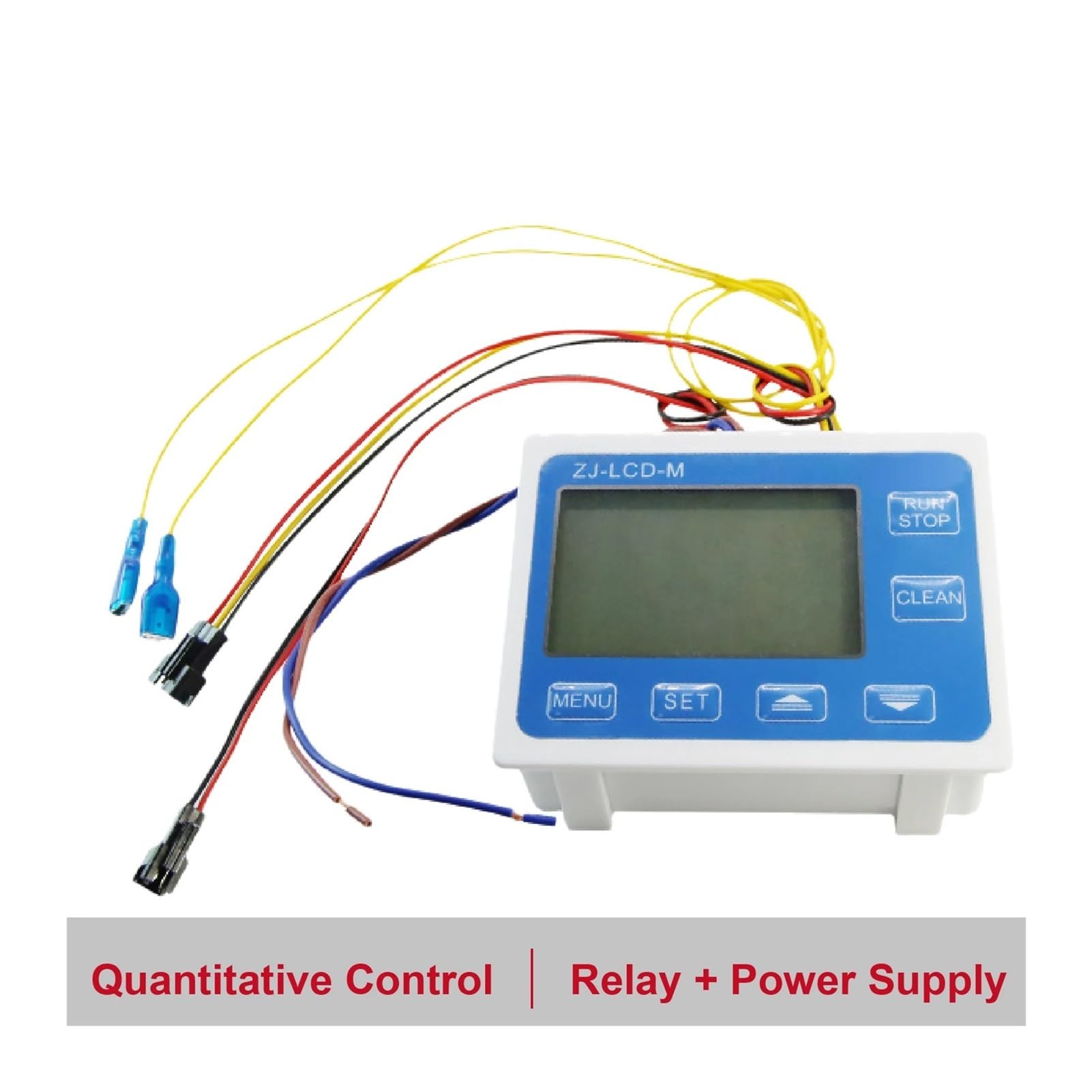 przepływomierz, ZJ-LCD-M 0,1–9999 l/gal Automatyczny ilościowy regulator przepływu LCD z czujnikiem i zaworem elektromagnetycznym G1/4–G1 do napełniania