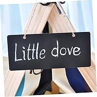 Vista 4 de Pizarra colgante borrable, letreros de mensajes pequeños para cafetería, fiesta, oficina