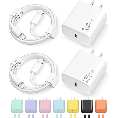 iPhone 17 16 15 Charger Fast Charging Type C Chargers USB C Charger Block iPhone 17 16 15 Air Pro Max Chargers with 6FT Cable for iPhone 17/17 Plus/17 Pro Max/16/16 Plus/16 Pro Max/15 Pro Max/iPad Pro