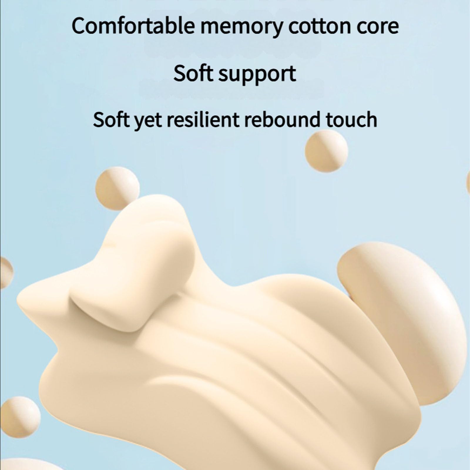 Cuscino rinfrescante in gel per chi dorme sulla schiena, traspirante, sfoderabile e lavabile, cuscino da lettura in memory foam per il relax diurno