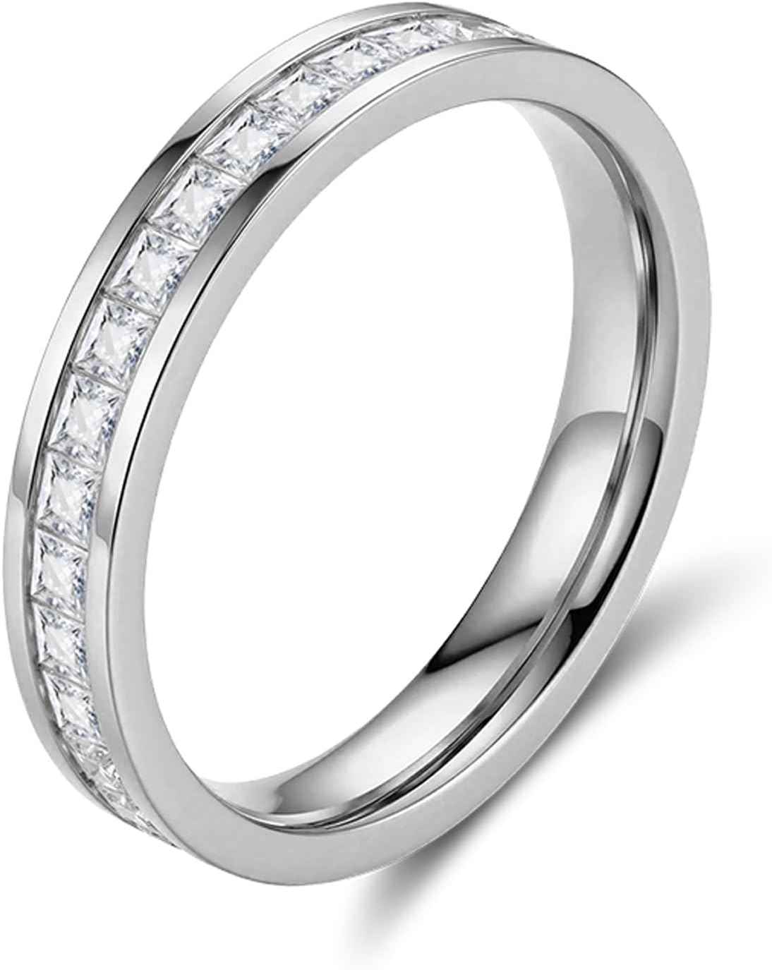 Minimalist & Romantic Single-Row Diamond Ring for Daily, Date & Wedding