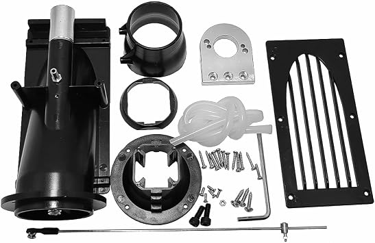 40mm Water Jet Thruster Sprayer Pump Water Pump with 3 Propeller Fit 775 Motor for RC Jet Boat, Black