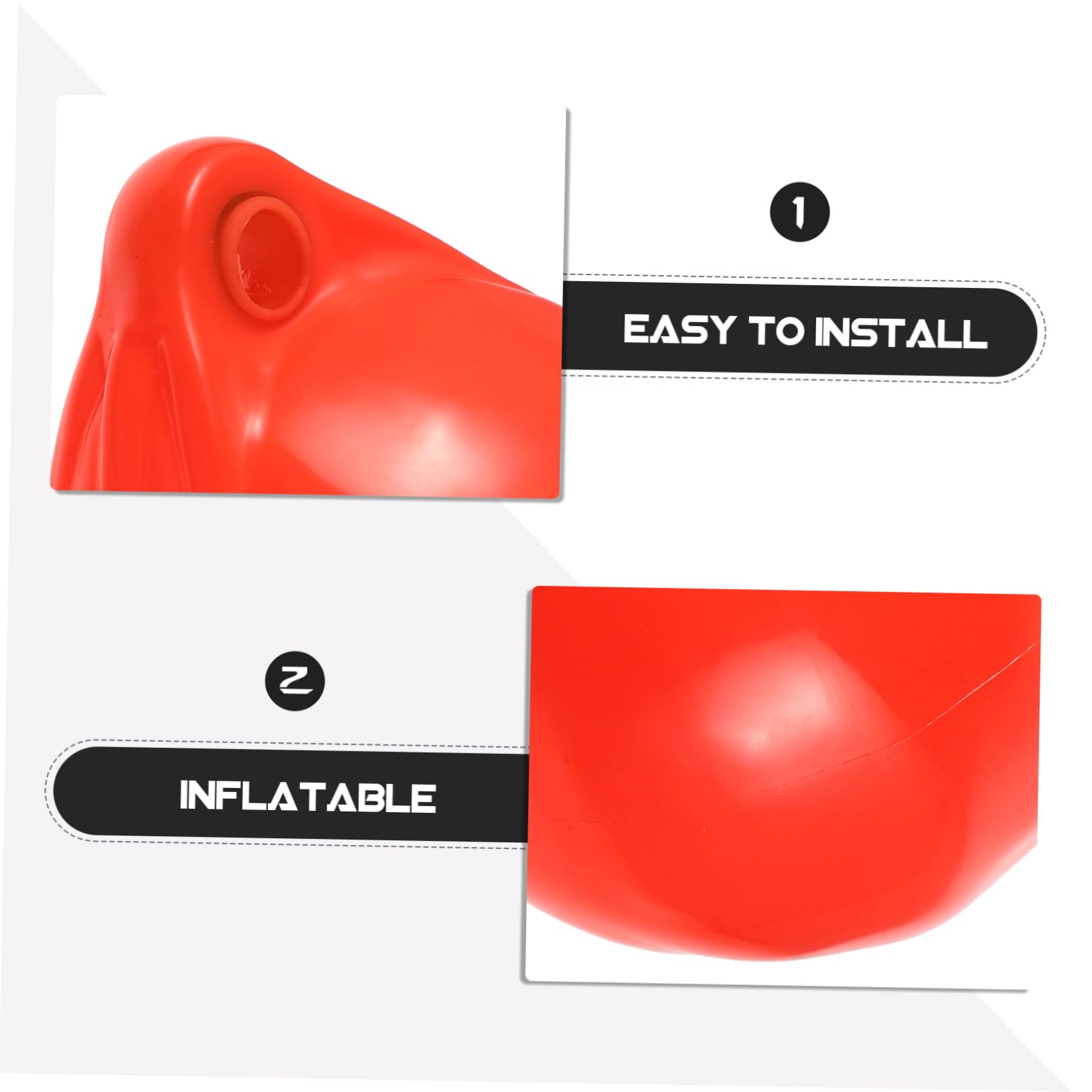 BESPORTBLE Boots-stoßfängerpolster – Aufblasbarer Docking-Schutz – Yacht Kajak – PVC-Material – Fleckenfrei &