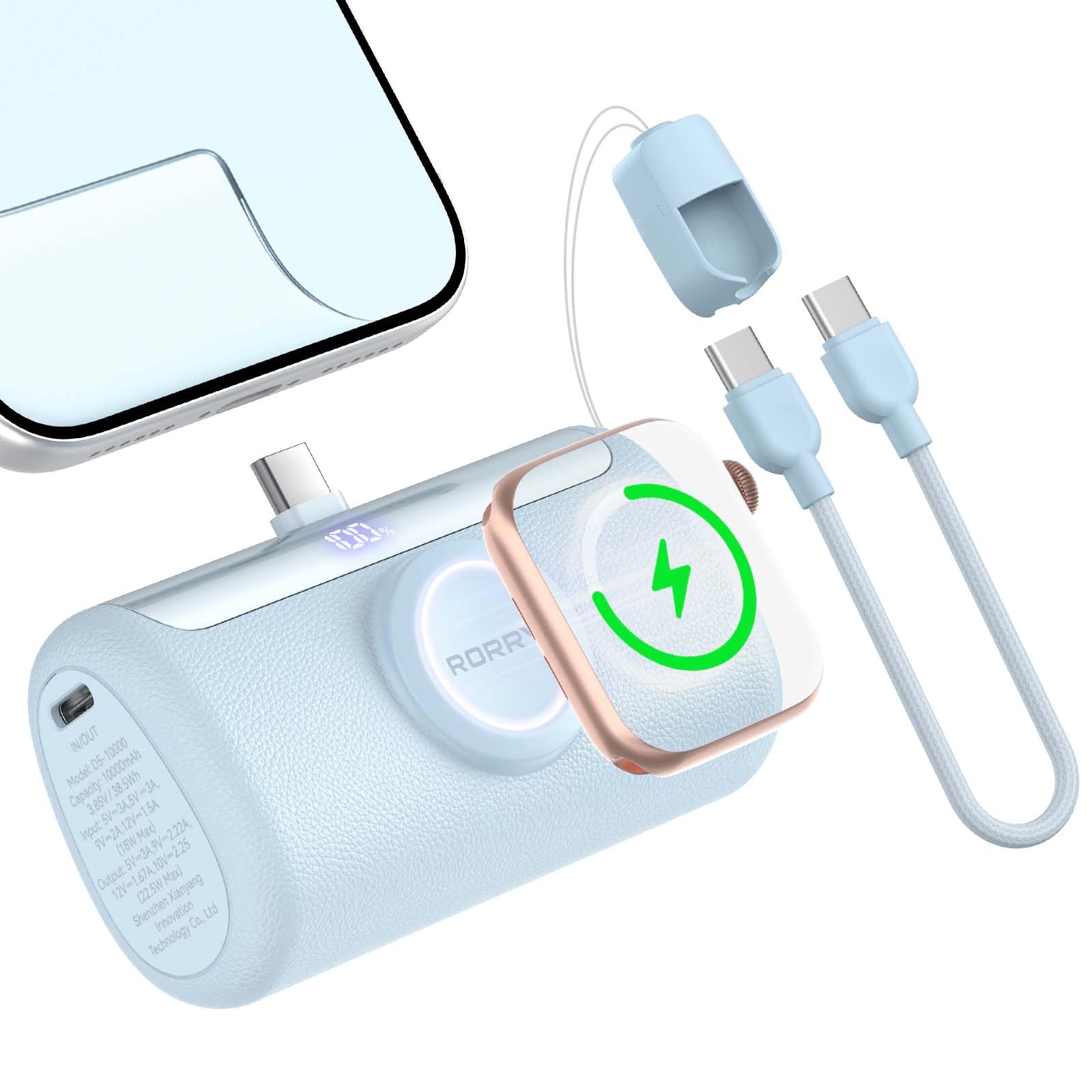 RORRY PalmGo Apple Watch対応 モバイルバッテリー 小型…