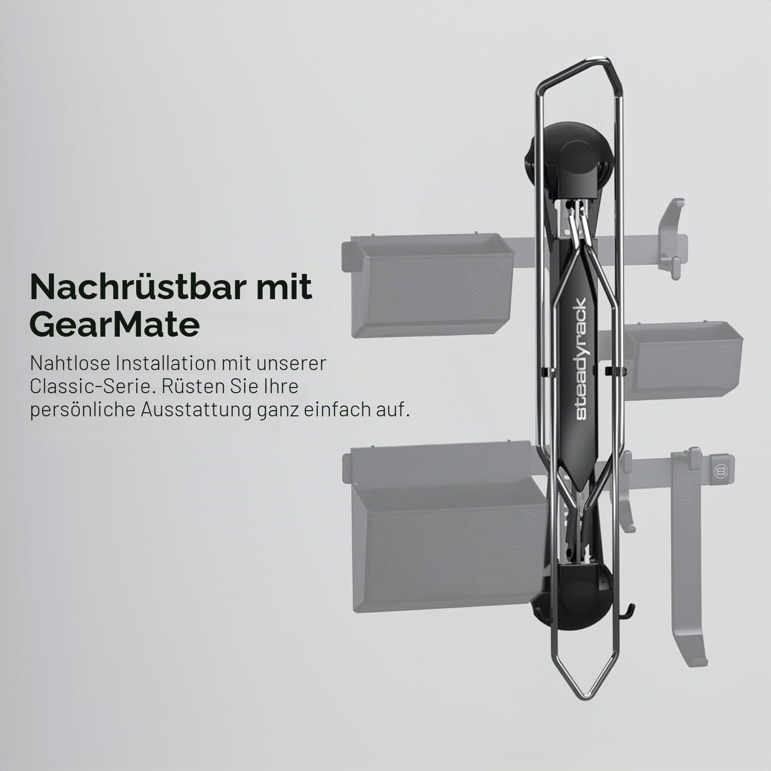 Steadyrack Fahrrad Wandhalterung - Fat Rack - Fahrrad Wandhalterung Vertikal Als Aufbewahrungslösung Für Ihr Haus, Ihre Garage Oder Ihren Radsportpark