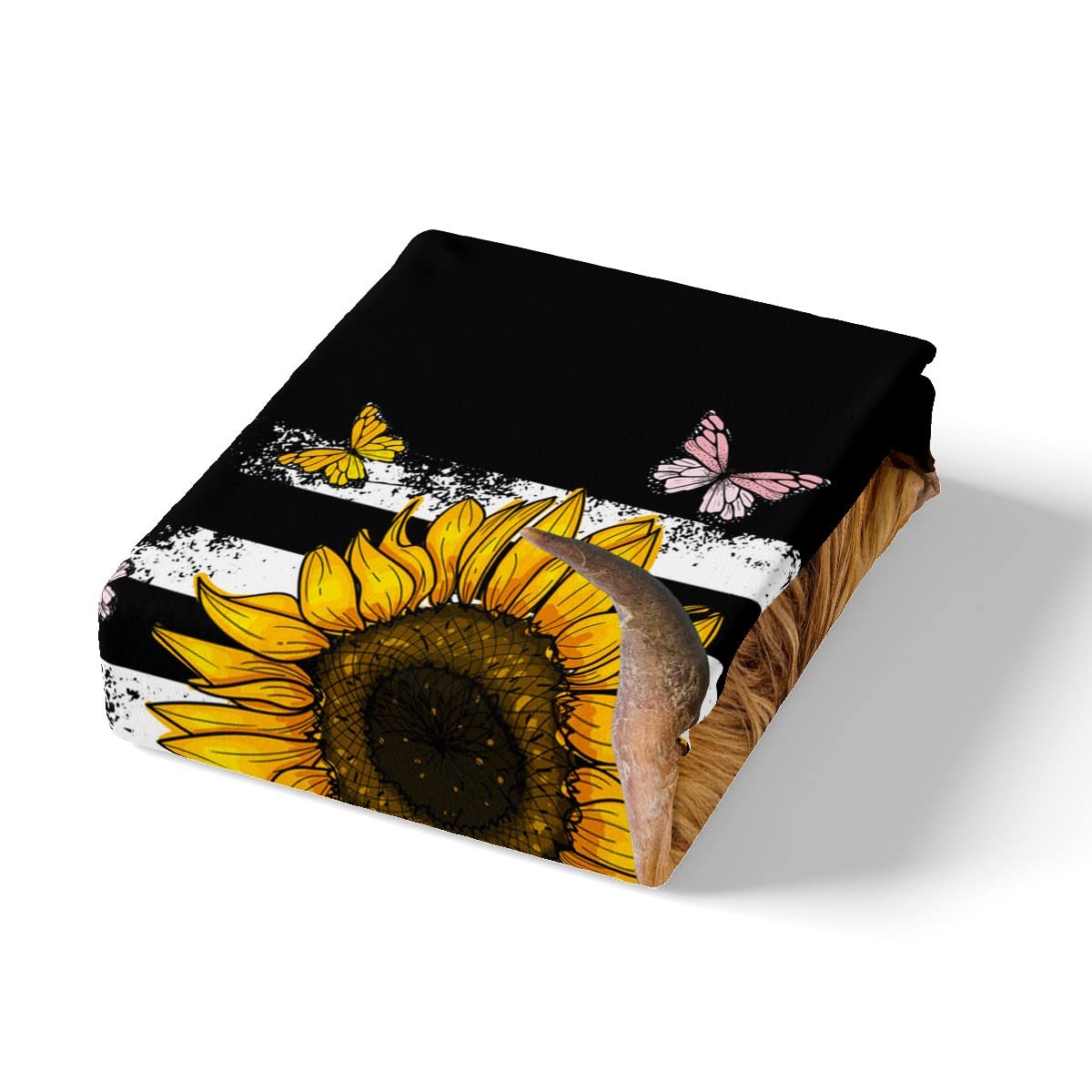 Coperta In Flanella Morbida Con Girasoli – 127 X 101,6 Cm, Leggera E Accogliente, Per Divano E Letto, Regalo Uomo/Donna