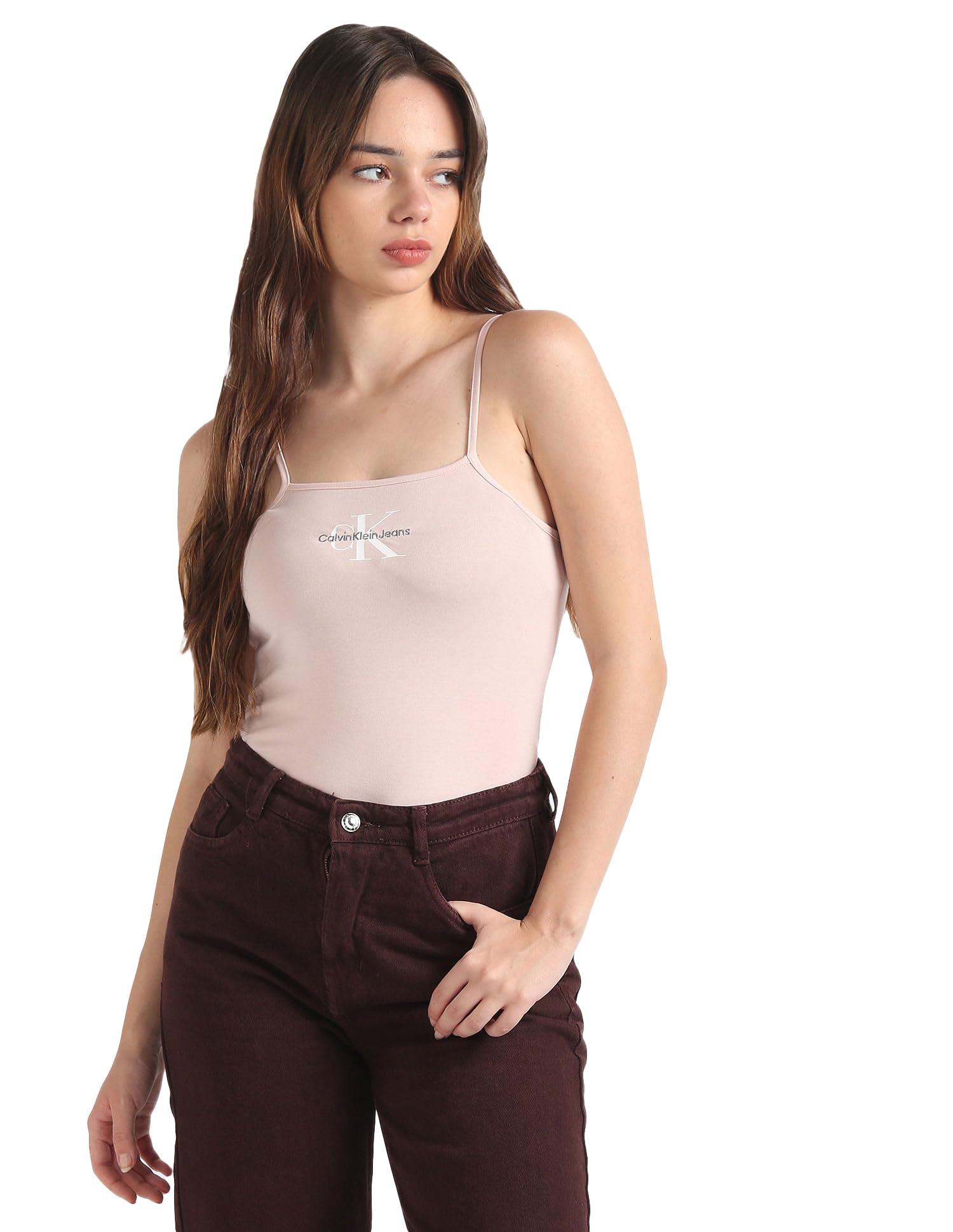 calvin klein Clavin Klein Womens Pink Color T-Shirt (S)-picture-13