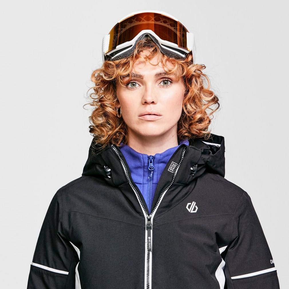 Dare 2b Enclave Veste de Ski Imperméable, Isolante et Respirante avec Coutures Cousues-collées, Capuche et Jupe par Neige Jackets Waterproof Insulated Femme