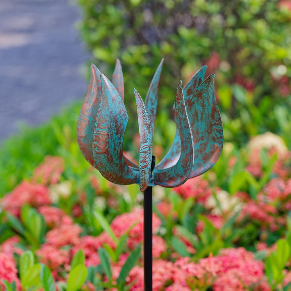 Viveta Wind Spinners Outdoor - 360 Degrees Swivel Kinetic Wind Spinner- Metal Wind Sculptures & Spinners for Outdoor Yard Lawn Garden