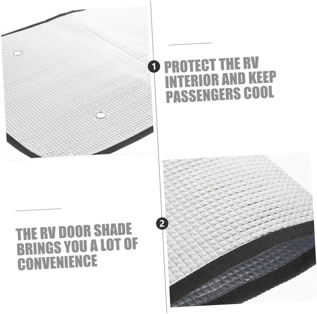4pcs Aluminum Foil Rv Door Window Shade Insulated Camper Window Cover for Rvs