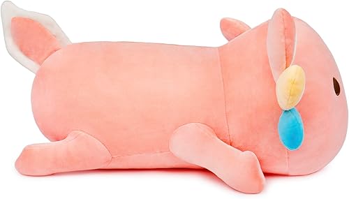 Miniatura 7 de Niuniu Daddy Juguete de peluche de ajolote rosa de 16 pulgadas, luminoso y suave, para niñas, niños y adultos, decoraciones que brillan en la