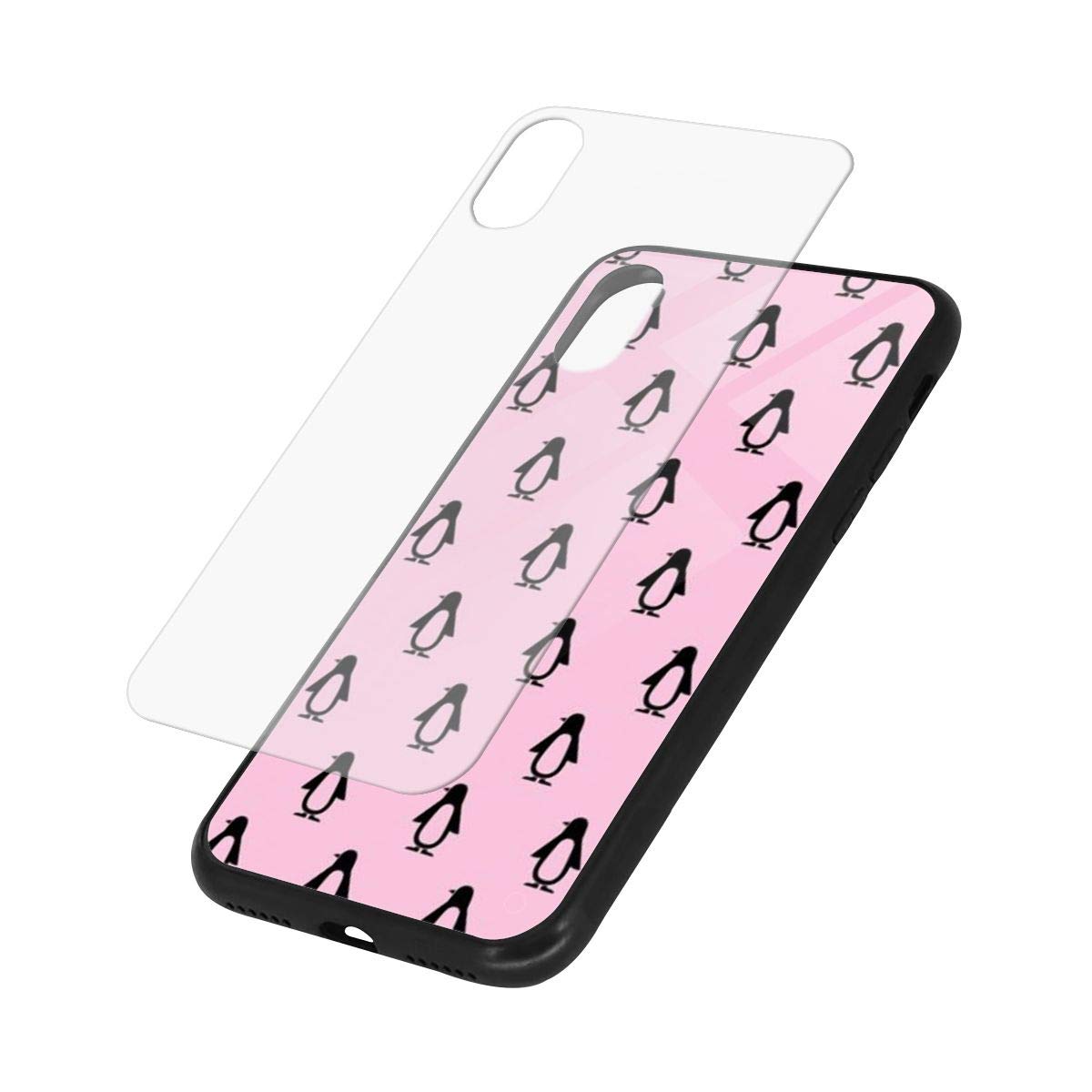 Penguin Groups - Funda delgada de TPU suave y transparente para iPhone Xs Max, funda suave y flexible compatible con Xs Max de 6.5 pulgadas (versión 2018)