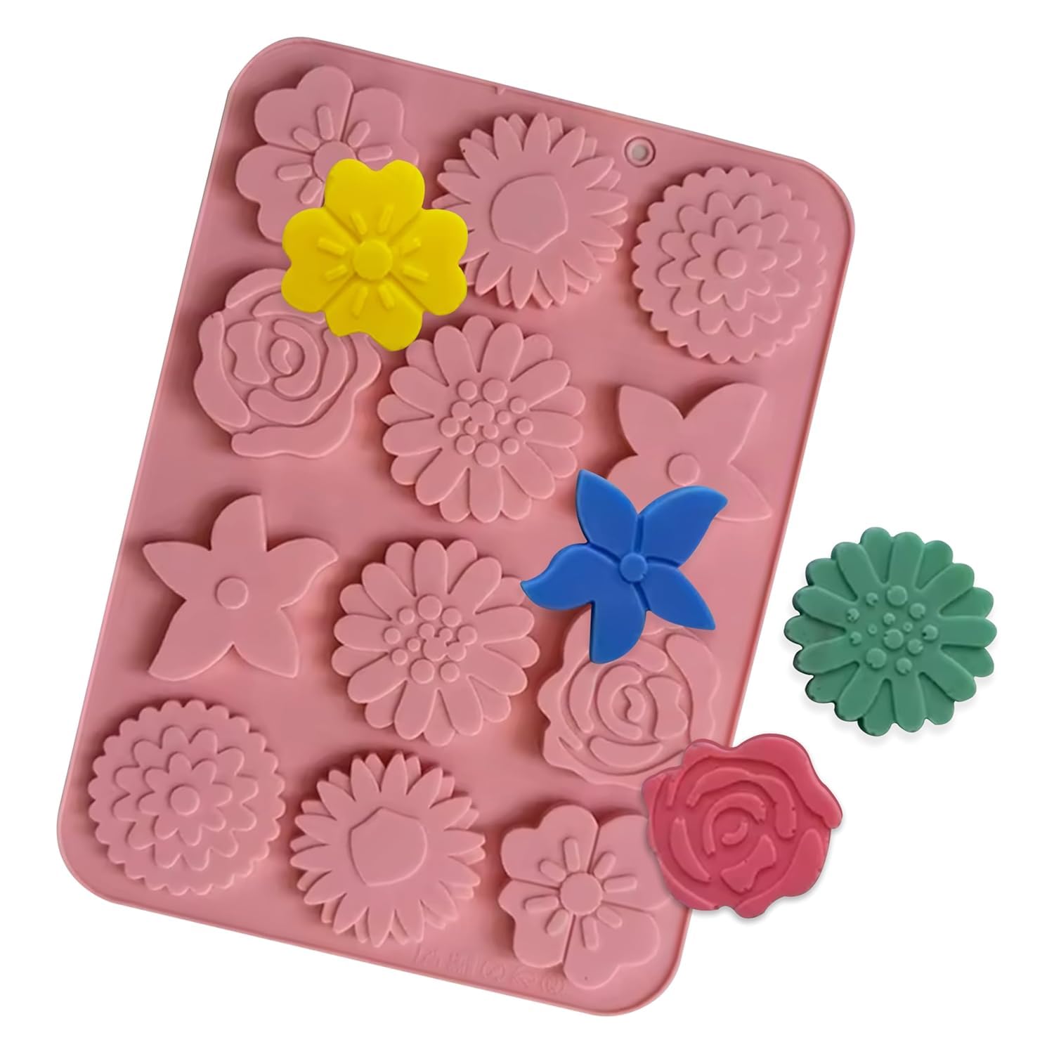 MoldBerry Bubble Candle Mold Silicone | 3D Cube 4-in-1 Candle Mould for Soy Wax & Decorative Candles | Flexible Reusable Silicone Mold for Candle Making, Resin & DIY Crafts (Pack of 1) 4