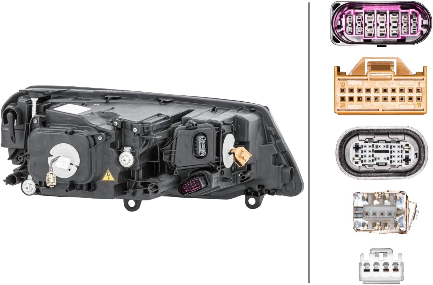 HELLA Bi-Xenon LED Headlight Left compatible with VW Touareg 7P1941753B