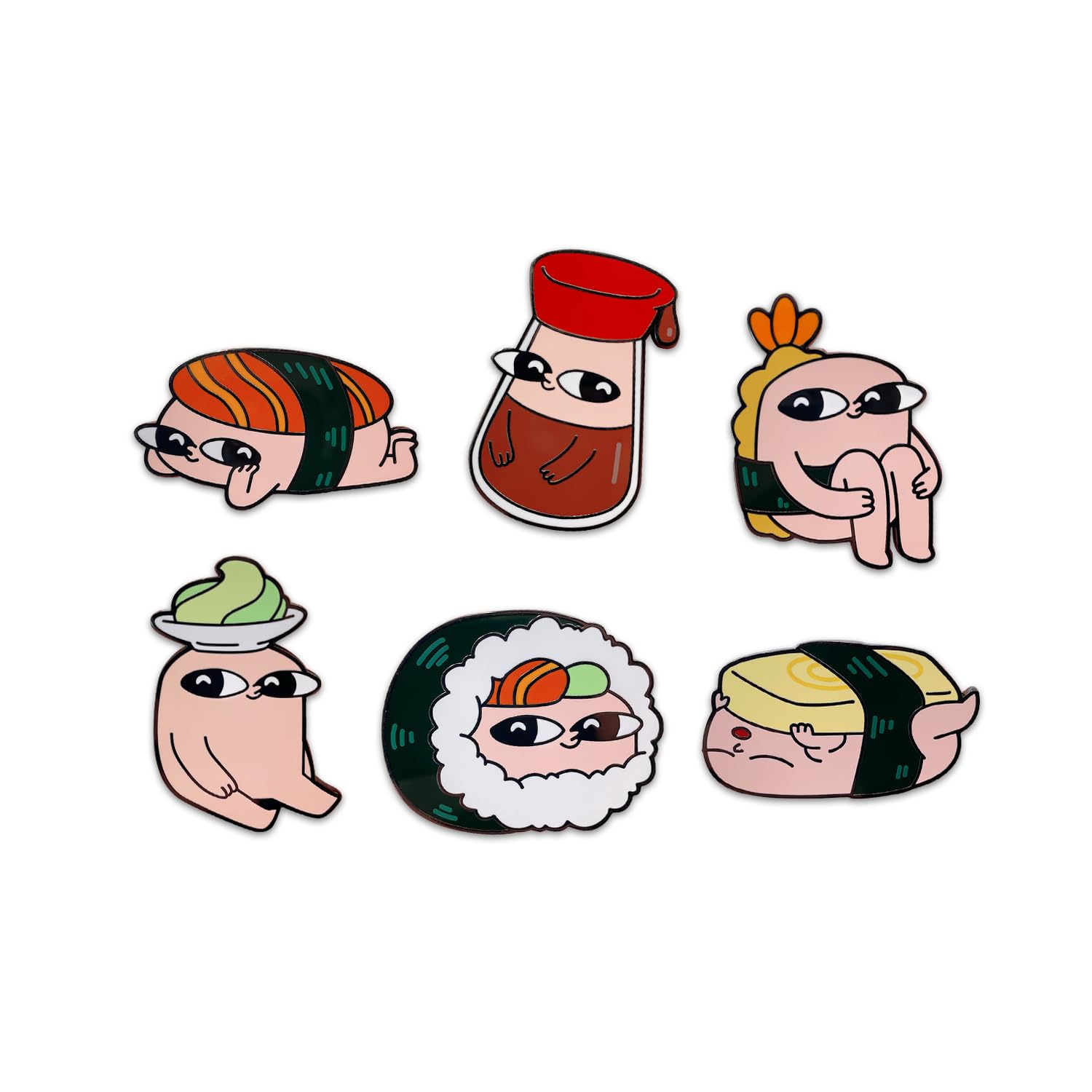Amazon.com: Youtooz Ketnipz Sushi Pin Set, Official Licensed