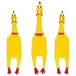 POPLAY 3 PCS Horse Toys, Squeaky Chicken Dog Toys Turkey Ball for Play Horses Play Ball to Reduce Separation Anxiety Noise Maker