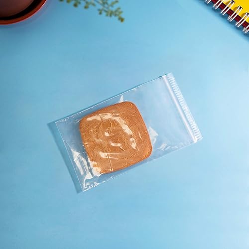 Miniatura 10 de 200 bolsas de polietileno de plástico transparente de 0.079 in con cierre resellable de 10 x 13 pulgadas, con cierre resellable para impresiones,