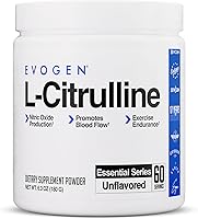 Vista 1 de Evogen Polvo de L-citrulina - Refuerzo de óxido nítrico Producción de óxido nítrico, promueve el flujo sanguíneo y la resistencia 60 porciones