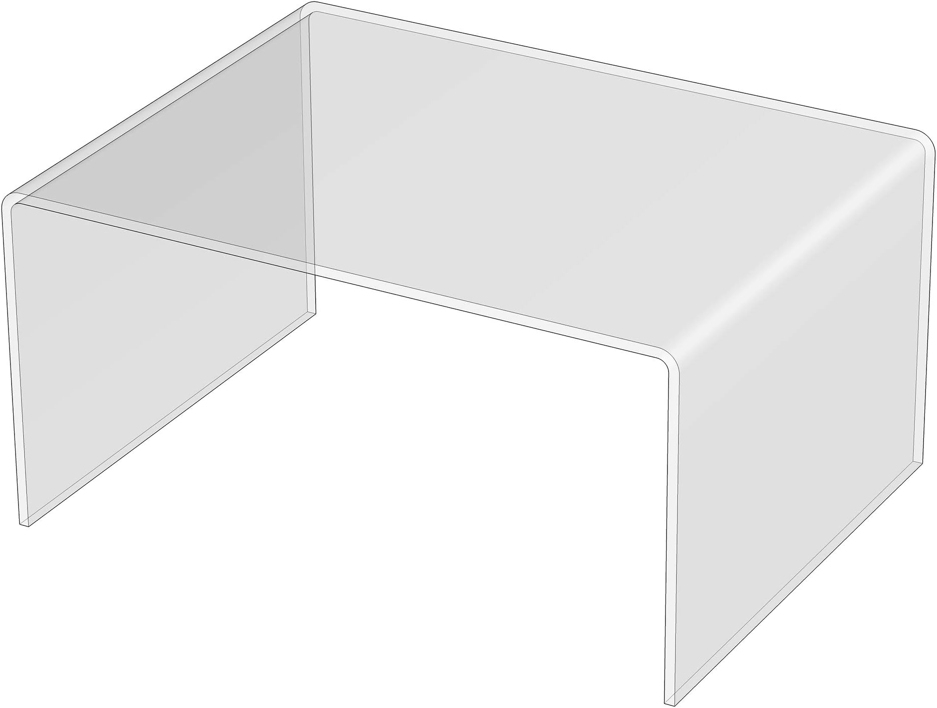 TV Monitor Laptop Computer Stand Acrylic Riser, Printer, Audio Hi-Fi Stand Rack Hoverstand (4mm-thick-30x22.5x15, Max Load 3.38kg)