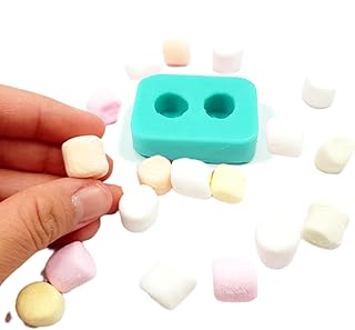 Marshmallow mini 2 cavities silicone mold Wax mold Resin mold Soap mold Realistic Flexible mold MS (General purpose)