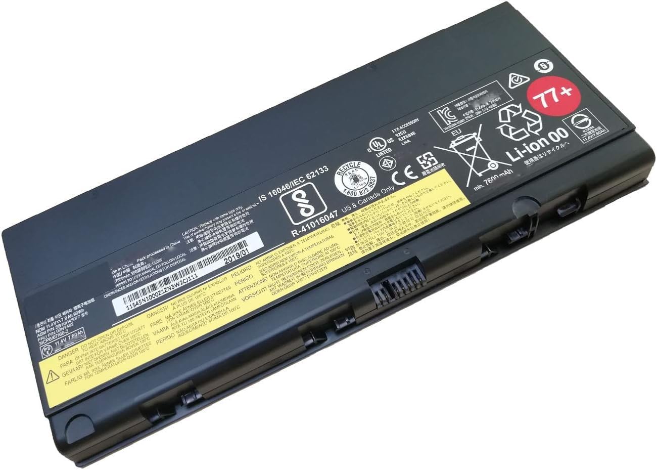 77+ 77++ SB10H45077 SB10H45078 00NY493 00NY492 L17L6P51 L17M6P51 SB10K97634 01AV495 01AV496 01AV477 Laptop Battery Replacement for Lenovo P50 P51 P52 Series (11.4V 90Wh)