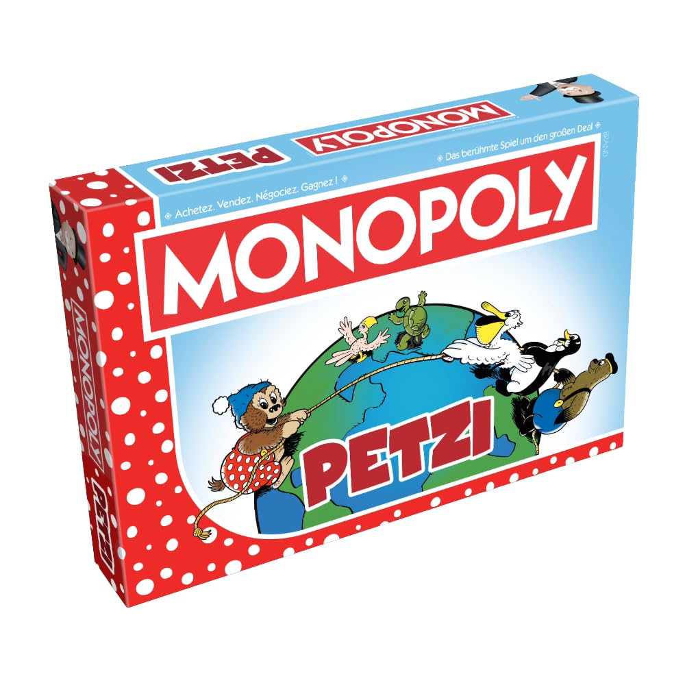 Monopoly Petzi & Rasmus Klump - Das Brettspiel für Kinder & Sammler | Le Jeu de Société Pour Enfants & Collectionneurs - Deutsch/Français (Bilingual) Winning Moves