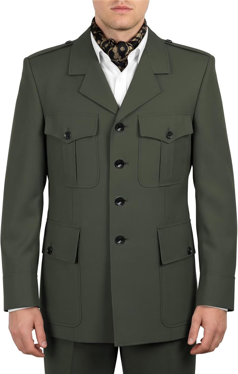 2 Piece Safari Suit for Men Suits Boat Captain Inspired Costume for Man Navy Sailor Outfit Nautical Uniform