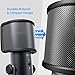 FIFINE Pop Filter Screen, Compact Microphone Pop Shield Windscreen with Metal Mesh for Recording Studio, YouTube Videos, Streaming, Podcast (Black)