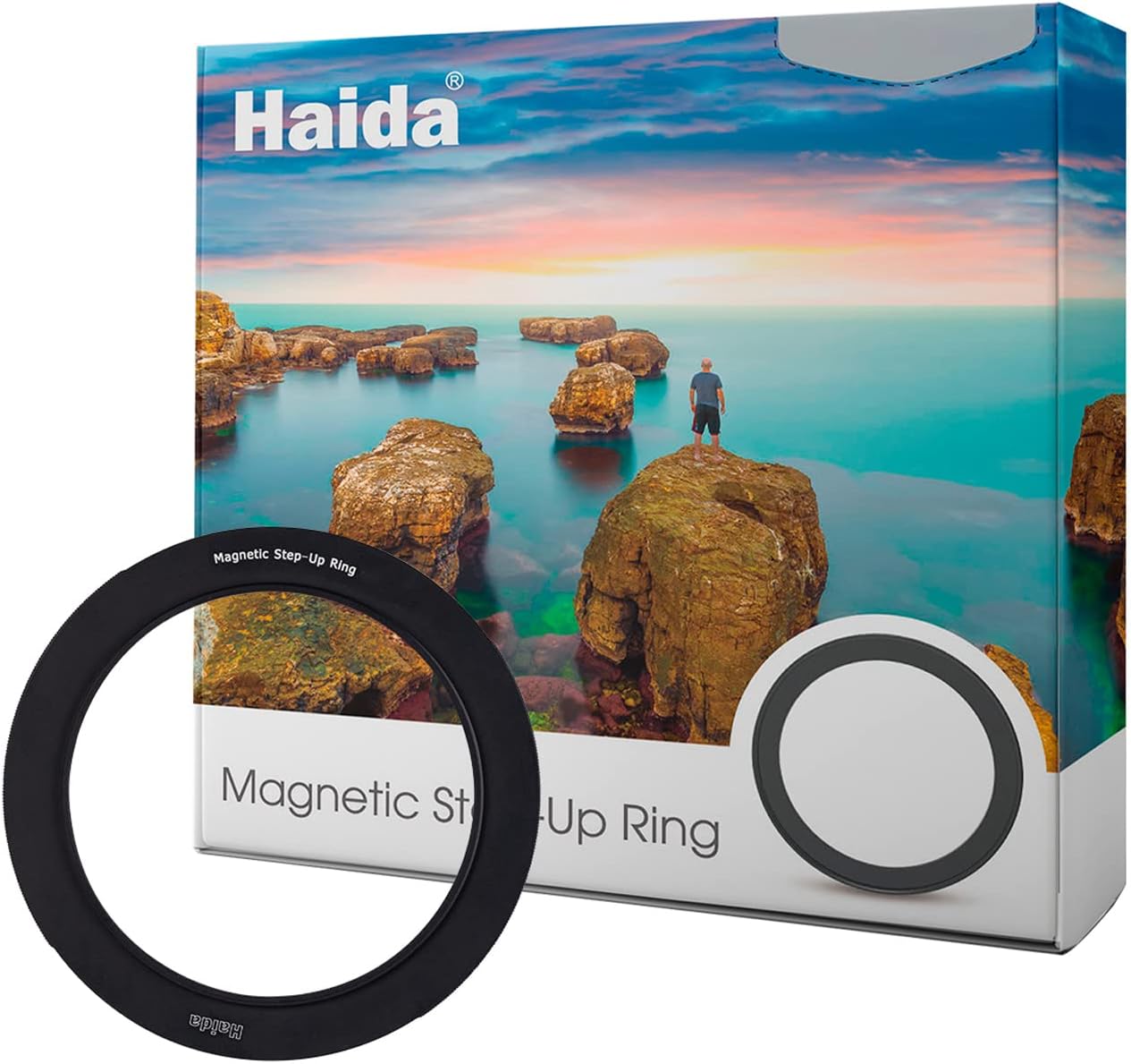 Haida HD4669-6282 62mm-82mm Magnetic Step Up Ring Adapter 62 82