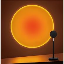 Tsrarey Sunset Lamp Projector,180 Degree Rotation Sun Projection Light Led Night Light Floor Lamp with USB Port,Sunset Lamps for Photography Party Bedroom Decor