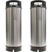Two Pack of New AEB 5 Gallon Ball Lock Kegs - Dual Rubber Handles