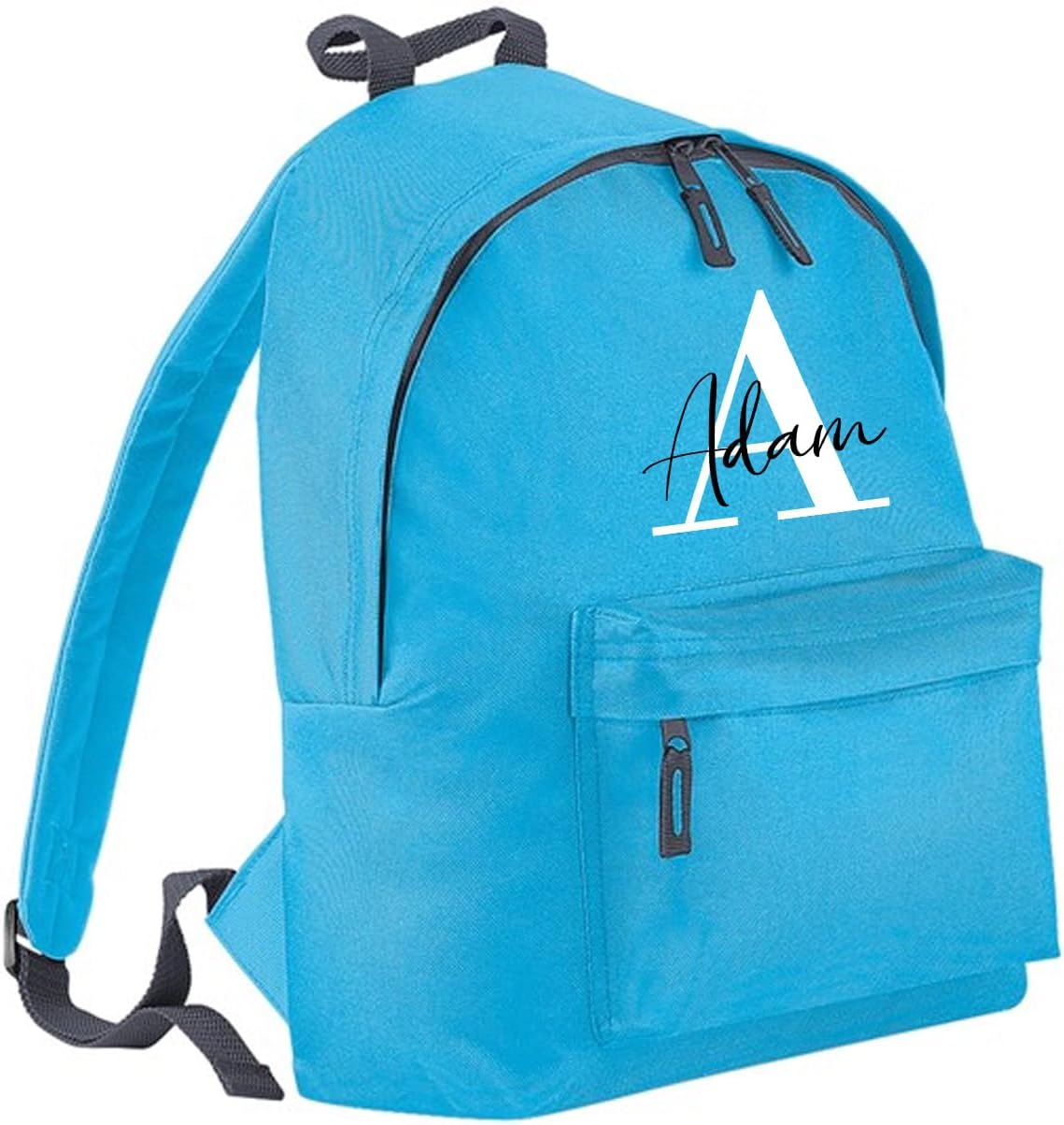 Personalised Backpack for Kids - Customisable Rucksack School Bag with Monogrammed Initial & Name for Boys & Girls, Ideal for Children & Teens, with Padded Straps & Multiple Colors - 12L Capacity