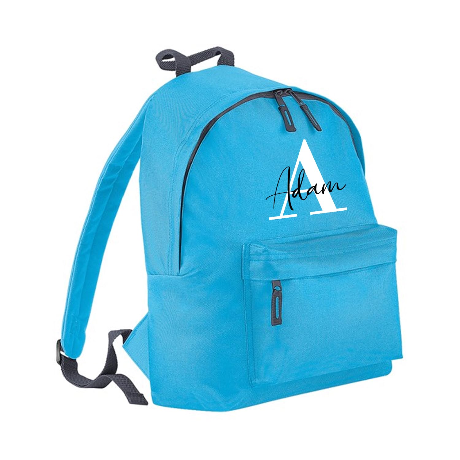 Personalised Backpack for Kids - Customisable Rucksack School Bag with Monogrammed Initial & Name for Boys & Girls, Ideal for Children & Teens, with Padded Straps & Multiple Colors - 12L Capacity