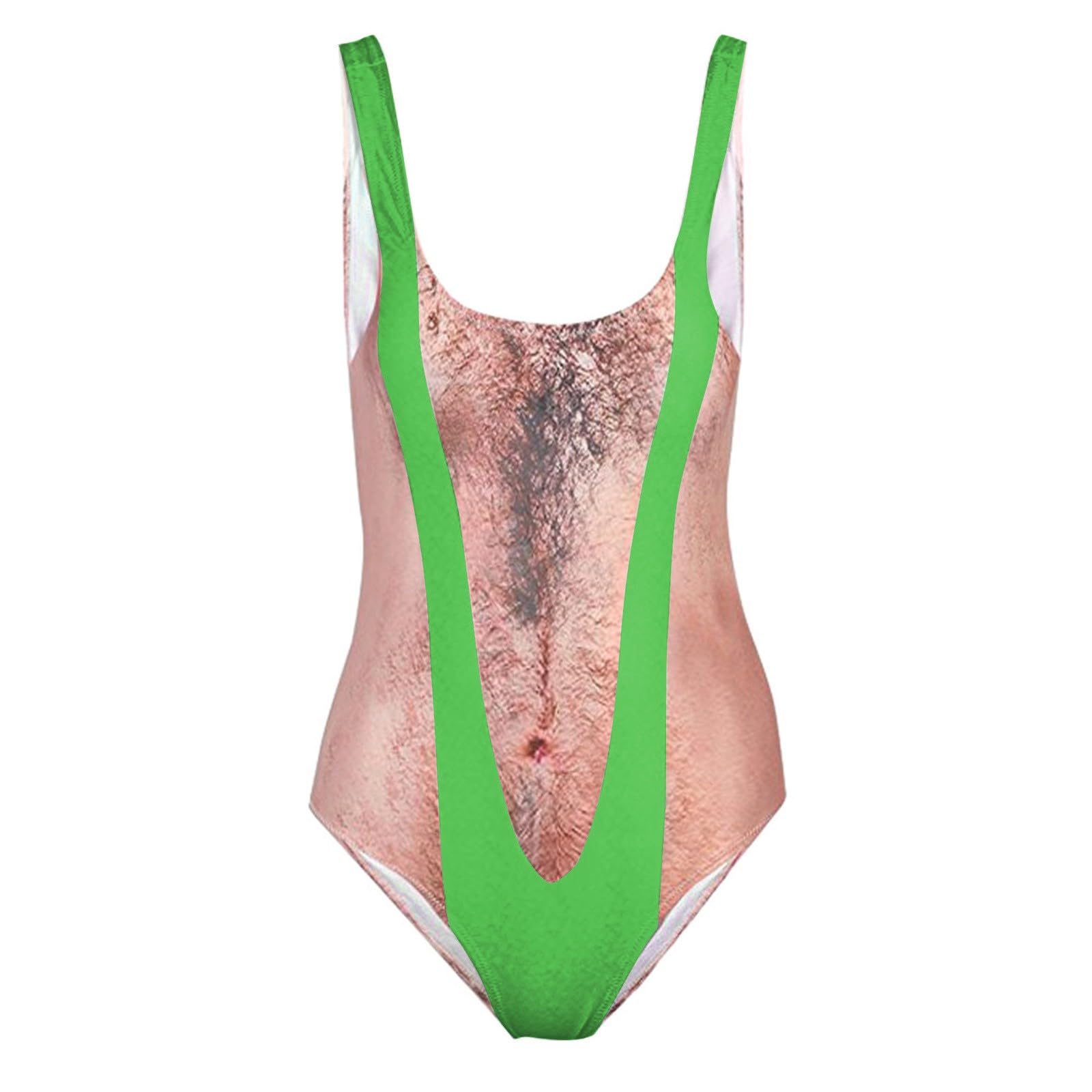 Generico Costume da Bagno Donna, Sexy Stampato Color Pelle da All'aperto, Tessuto Traspirante