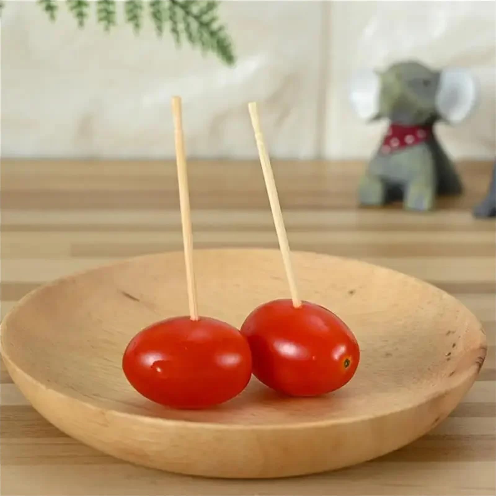 Stuzzicadenti, Stuzzicadenti in Legno 5000 stuzzicadenti di Frutta in bambù Confezioni Singole Carta Kraft for ristoranti for la Pulizia dei Denti