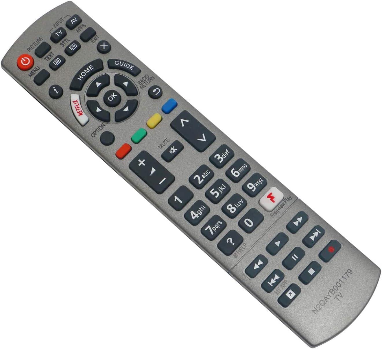 AULCMEET N2QAYB001179 sub N2QAYB001115 N2QAYB001120 N2QAYB001178 Replacement Remote Control Compatible with Panasonic TX-55FX740B TX-55FX750B TX-65FZ802B TX55FZ802B TX-49FX740B TX-55FZ802B