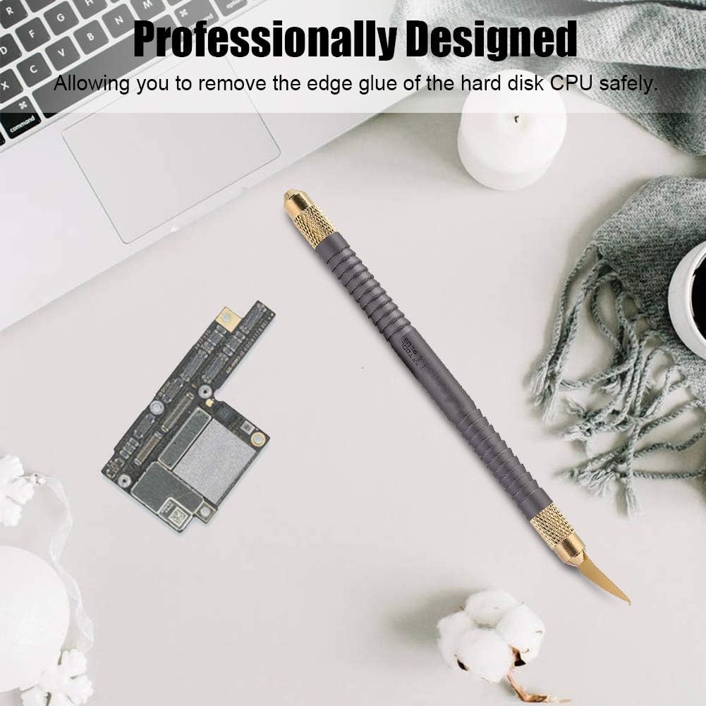 Electronics Opening Pry Tool Repair Kit, Blades Glue Tape Remover Sticker Clean Tool, Multifunction CPU Pry Cutter Mobile Phone Glue Remove Blade, Tablet Repair Opening