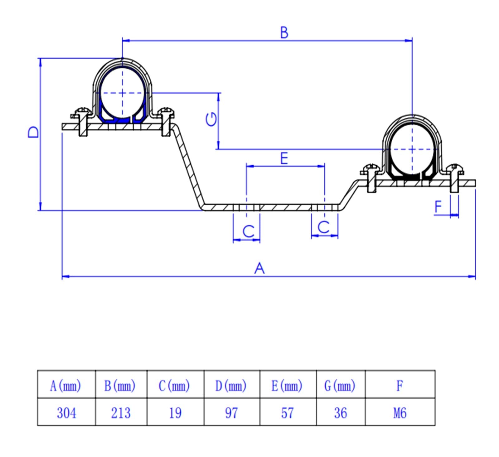 Juego de Soportes de Montaje de Metal for colector de Acero Inoxidable Accesorio de 1 Pulgada for Sistema de calefacción por Suelo Radiante go