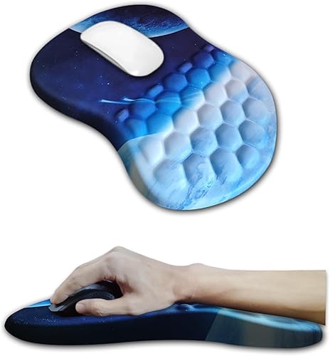 Alfombrilla de mouse ergonómica con diseño de masaje para aliviar el dolor, almohadillas de mouse para escritorio, espuma viscoelástica