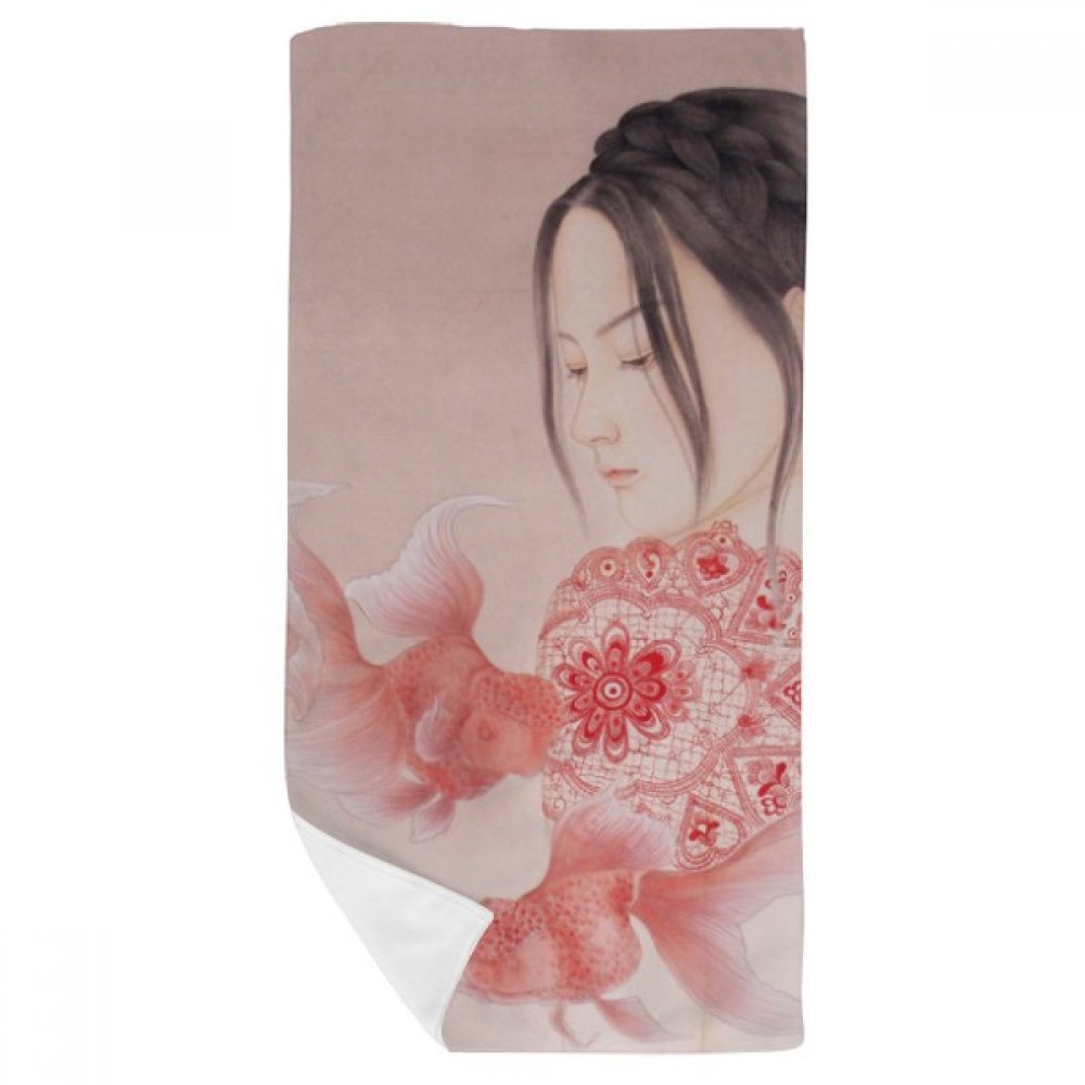 Gant de toilette Chinois Massicot beauté pour protéger les peaux sensibles, serviette 35x70cm