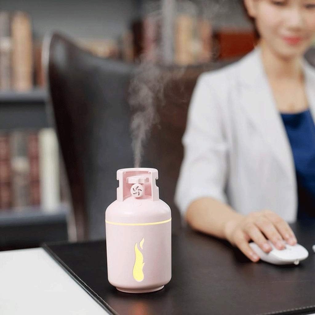 USB Humidifier Portable Small Mini Gas Tank Car Sprayer Large Capacity Aromatherapy Car Moisturizing Spray Cool Mist Humidifier (Color: White)