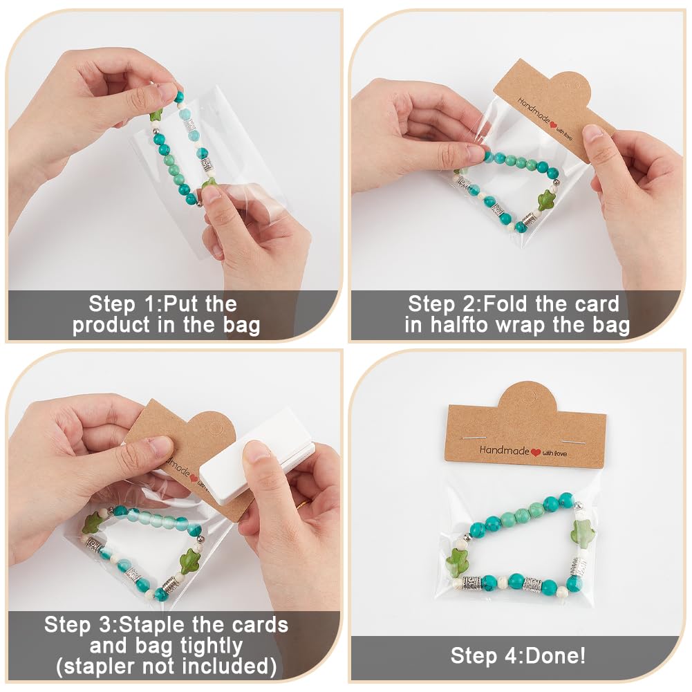 200 Carte De Présentation De Bijoux En Carton De 3 Styles En Gros Pour Création De Bijoux